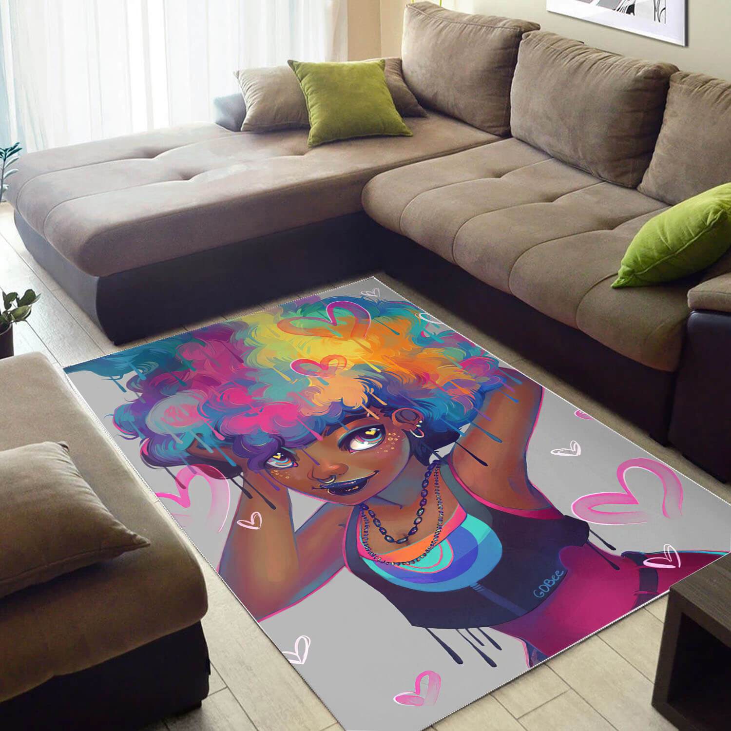 Afrocentric Area Rugs Beautiful Afrocentric Lady African American Carpet Afrocentric Living Room Ideas WBG09235