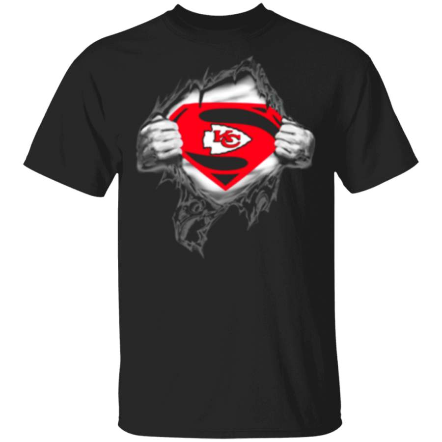 Kansas City Chiefs Is Superman Trending T Shirts Design Graphic Tees gift family T-Shirt