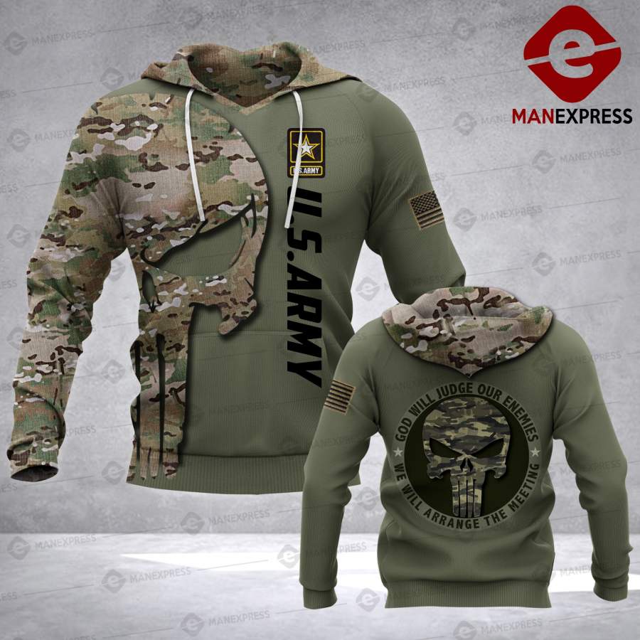 MH U.S ARMY PUNISHER HOODIE