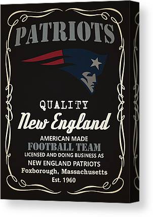 New England Patriots Whiskey Joe Hamilton Canvas Print