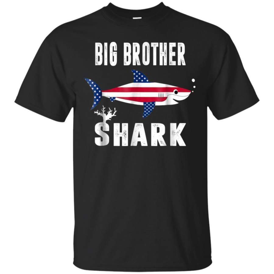 AGR Big Brother Shark Shirt American Usa Flag Fathers Day Gifts Jaq T-shirt