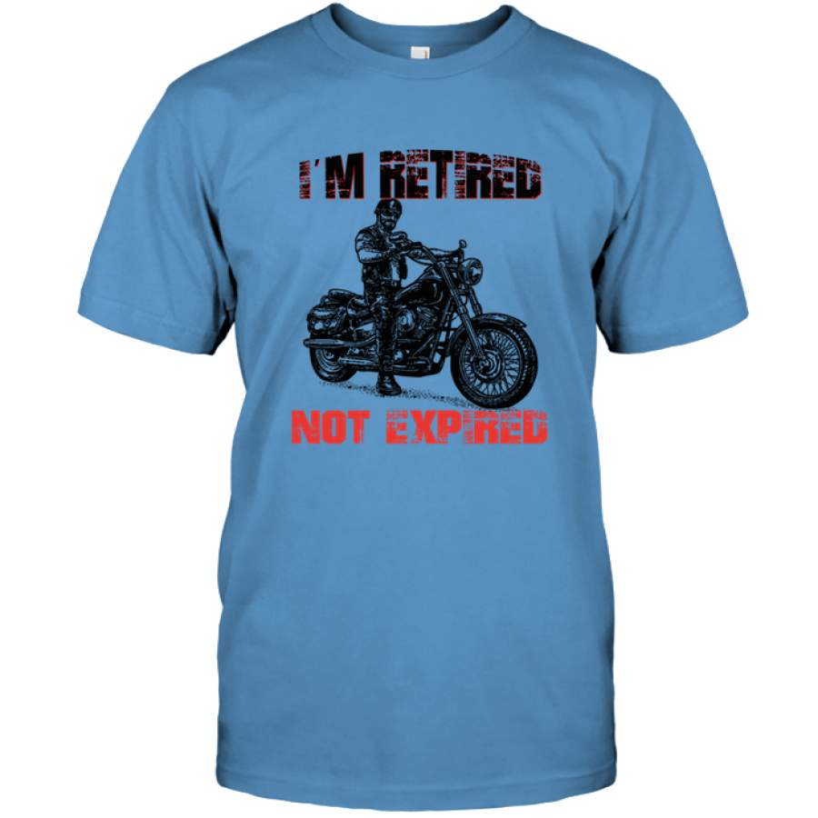 Download I Am Retired Not Expired Biker Shirts Funny Motorcycle ...