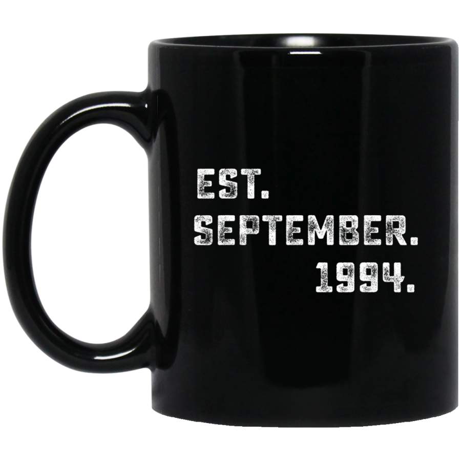 Vintage Est September 1994 Birthday Gift For 25 Yrs Old H1 Coffee Mug