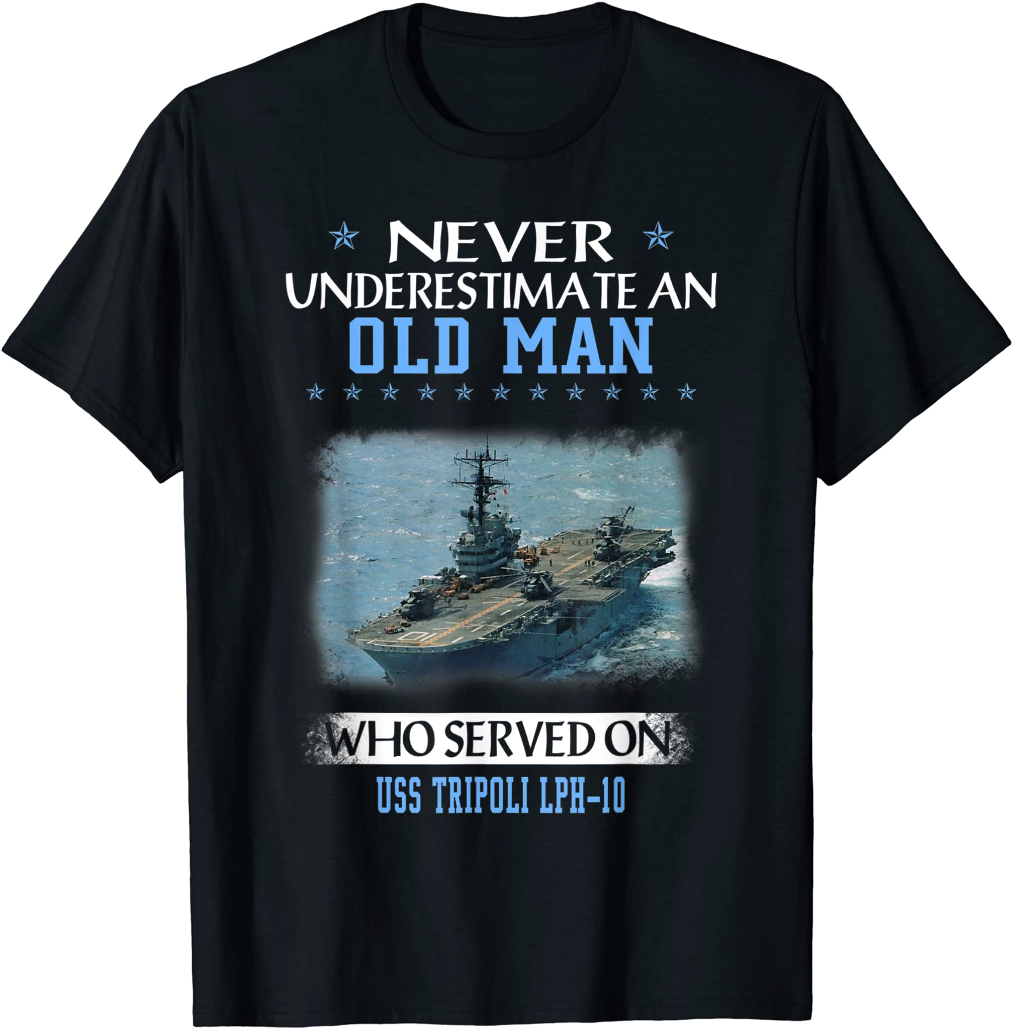 USS Tripoli LPH-10 Veterans Day Father Day T-Shirt