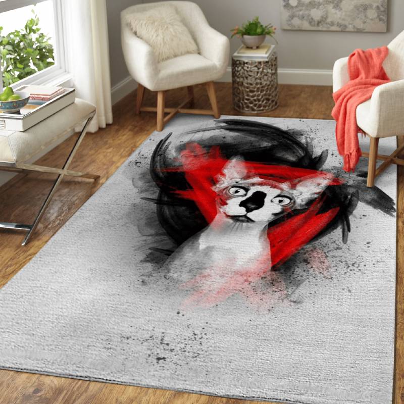 White Cat – Animals Area Rug Carpet