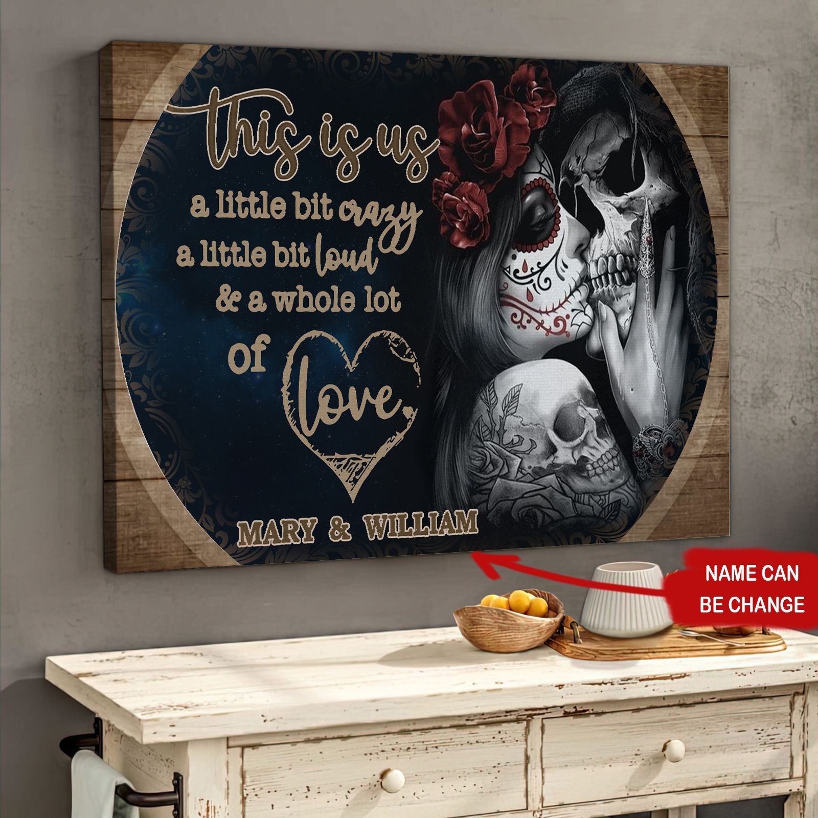 This Is Us A Little Bit Crazy Canvas Gift For Family, Wall Art Decor, Canvas Print, Home Decor