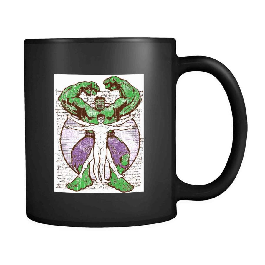 virtruvian superhero hulk 11oz Mug