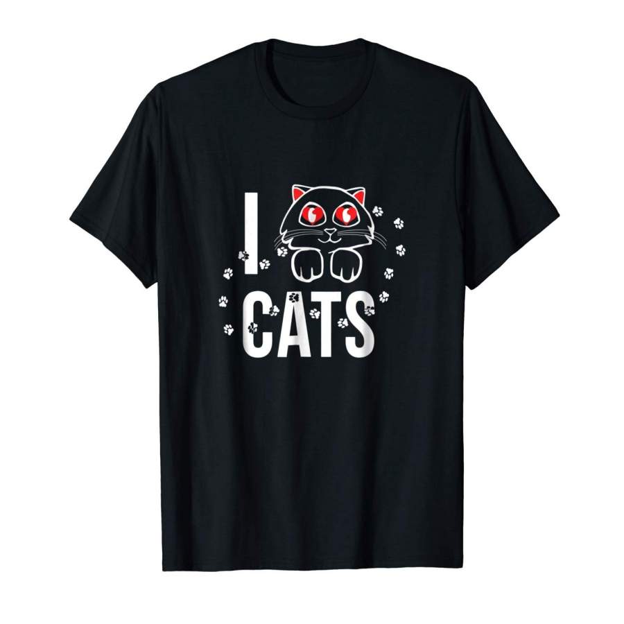 Cute Cat Shirt For Kitten Loving Men Fashion Cotton T Shirt