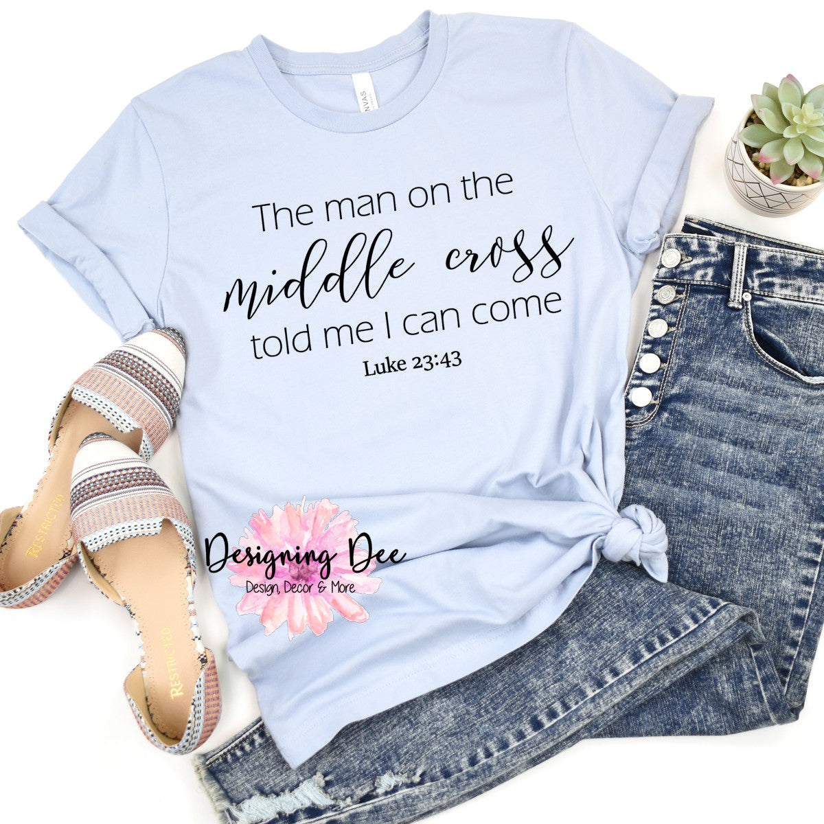 The Man On The Middle Cross Unisex Easter Shirt