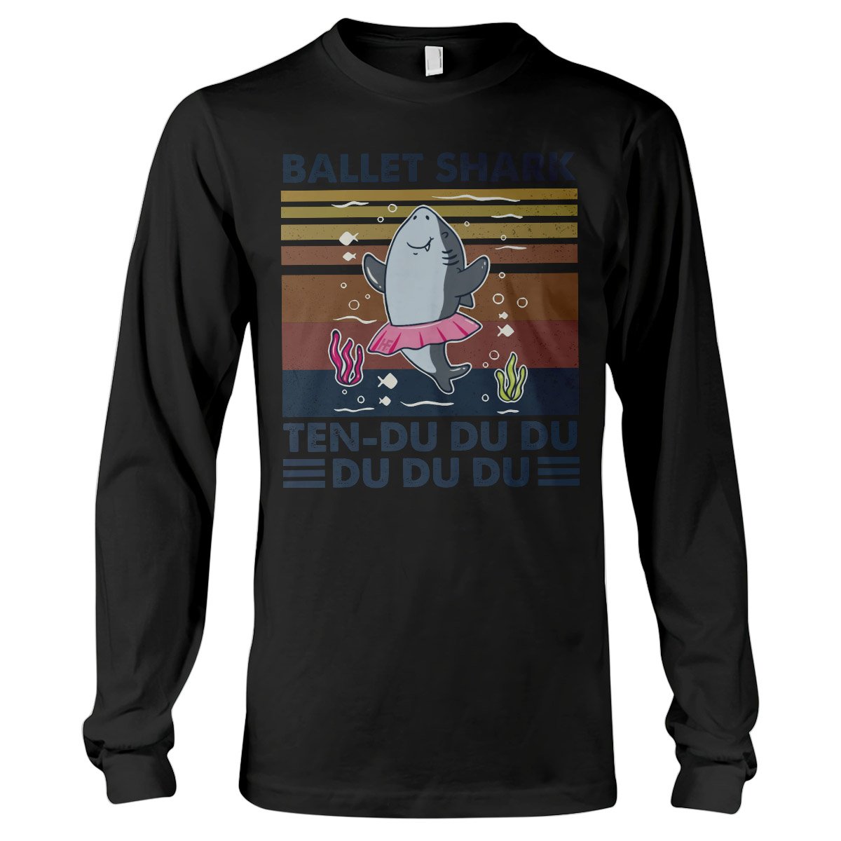 Ballet Shark Retro Ez09 1109 Long Sleeve T-Shirt