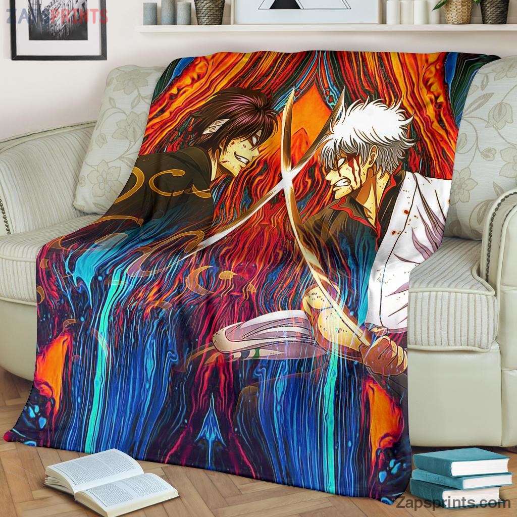 Shinsuke Vs Gintoki Gintama Blanket