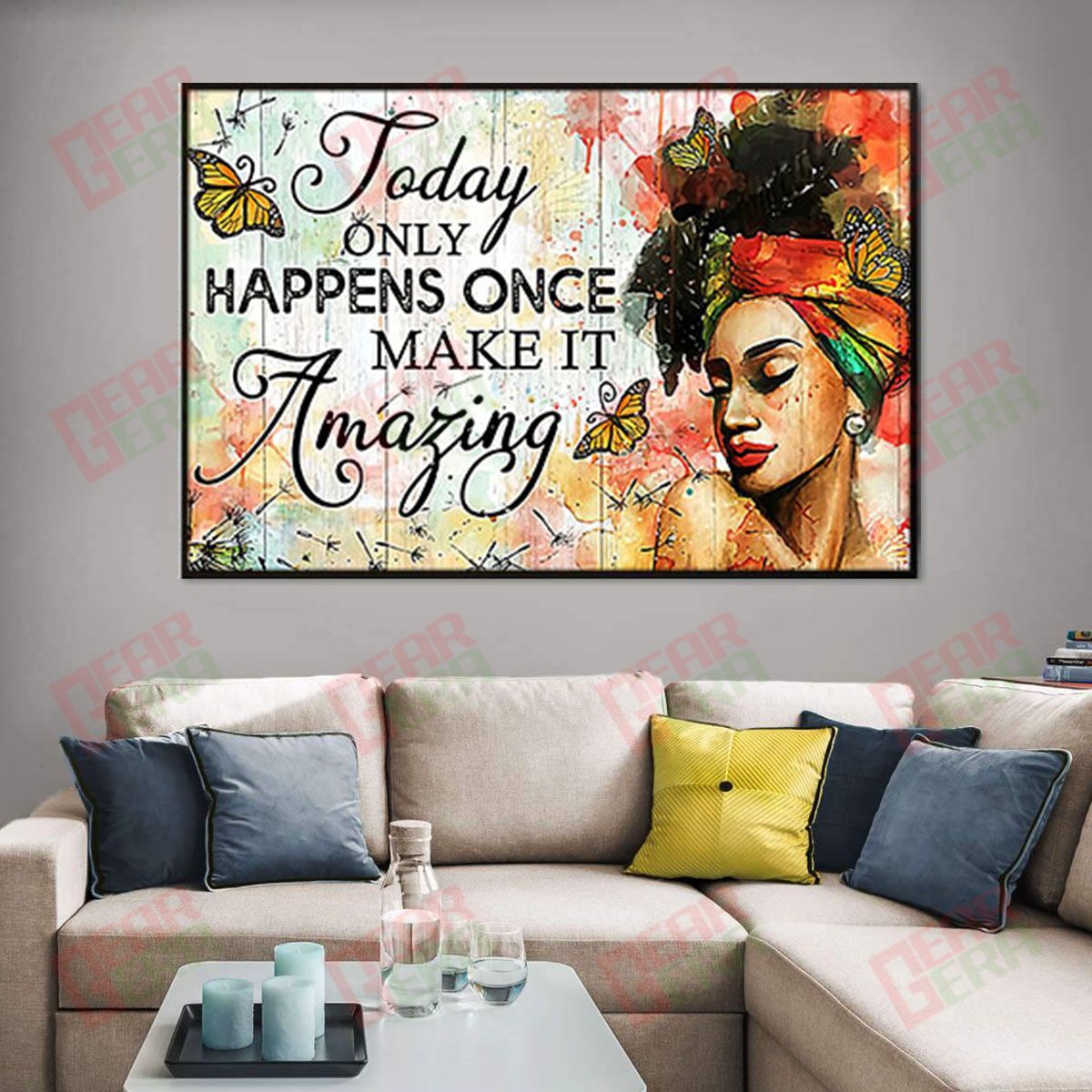 Black African Canvas Modern Brown Skin Canvas Print African American Women African King Wall Alluring Home Decor Canvas