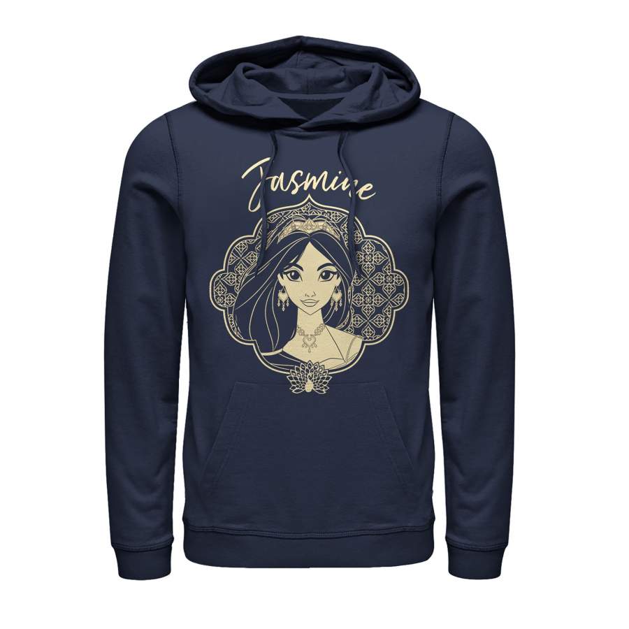 Aladdin Men’s Jasmine Ornate Frame  Lightweight Hoodie