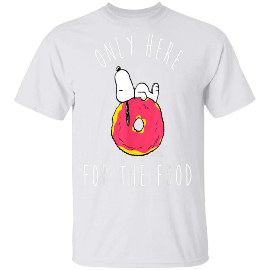 Peanuts Snoopy Donut Only Here For The Food T-Shirt