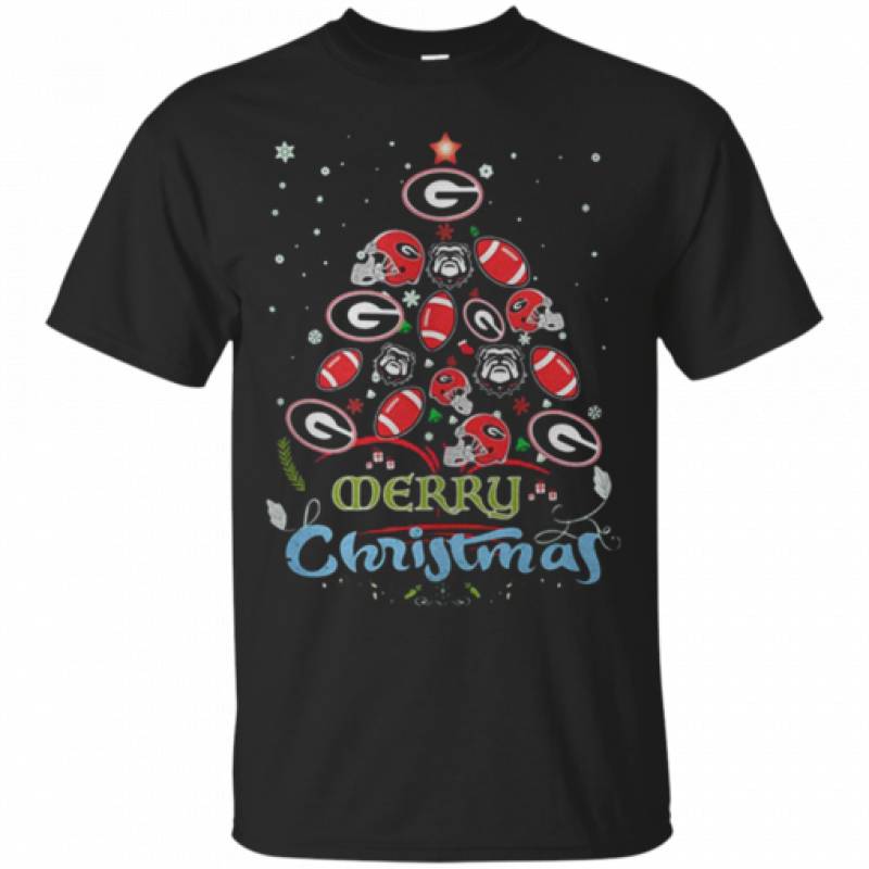 Buy Shop From 1000 Unique Georgia Bulldog Christmas Tree Ugly Sweater T Shirt