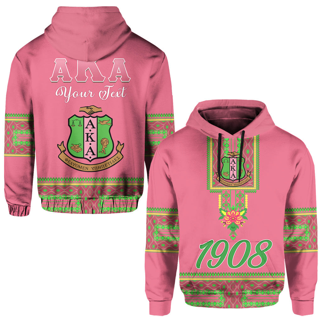 (Custom Personalised) Alpha Kappa Alpha Akas Hoodie Est 1908 Pretty Girls