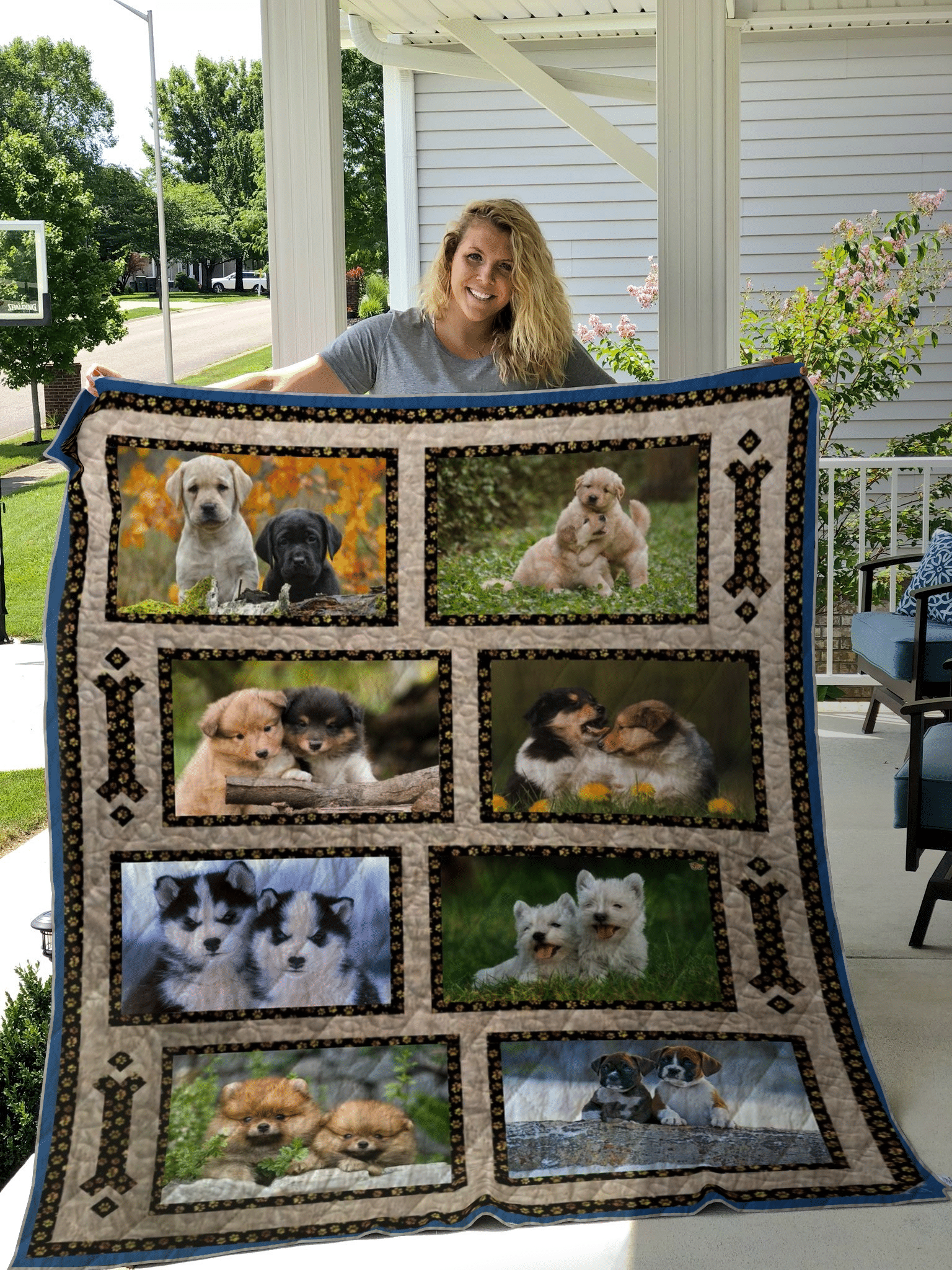 Puppy Dogs CL24100237MDQ Quilt Blanket