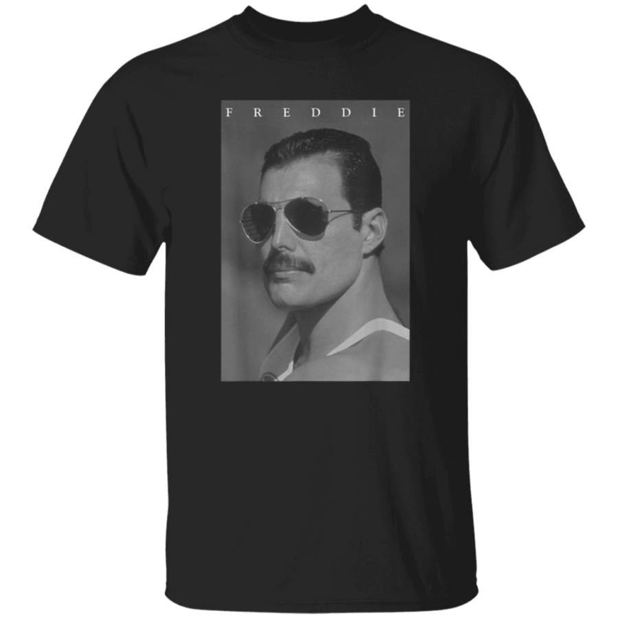 Freddie Mercury Official BW Shades Photo  TShirt