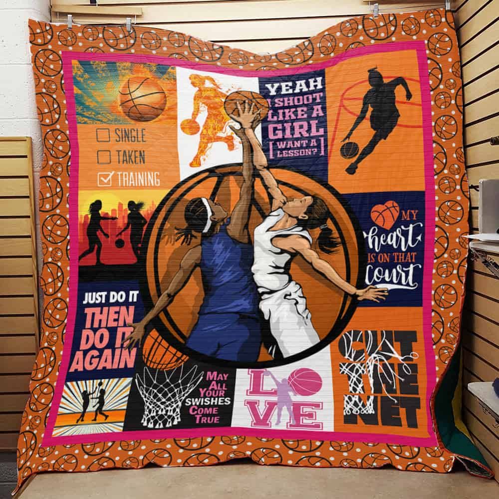 Girl Basketball 3D Quilt Blanket HGM1398