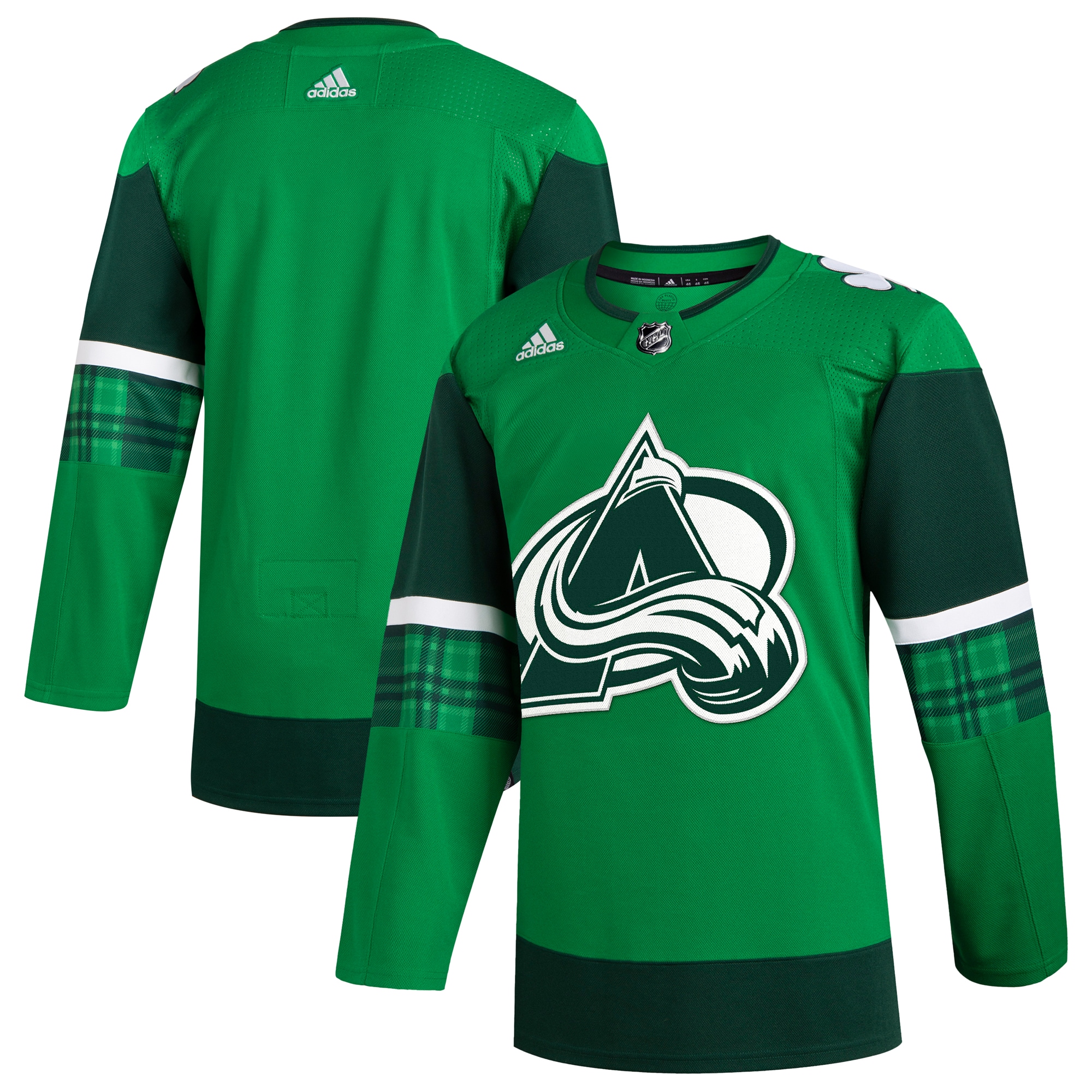 Colorado Avalanche 2023 St. Patrick's Day Primegreen Authentic Jersey – Kelly Green