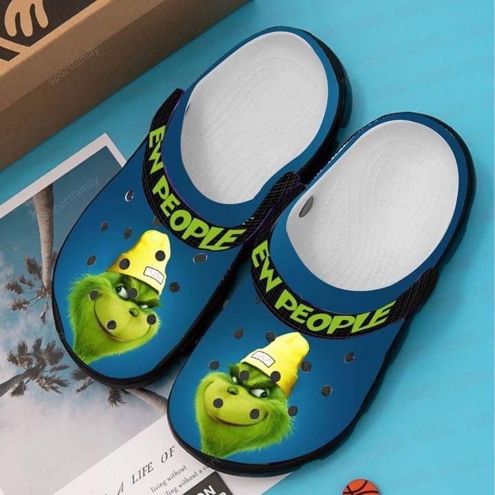 The Grinch Ew People Christmas Gift For Lover Rubber Crocs Crocband Clogs Comfy Footwear