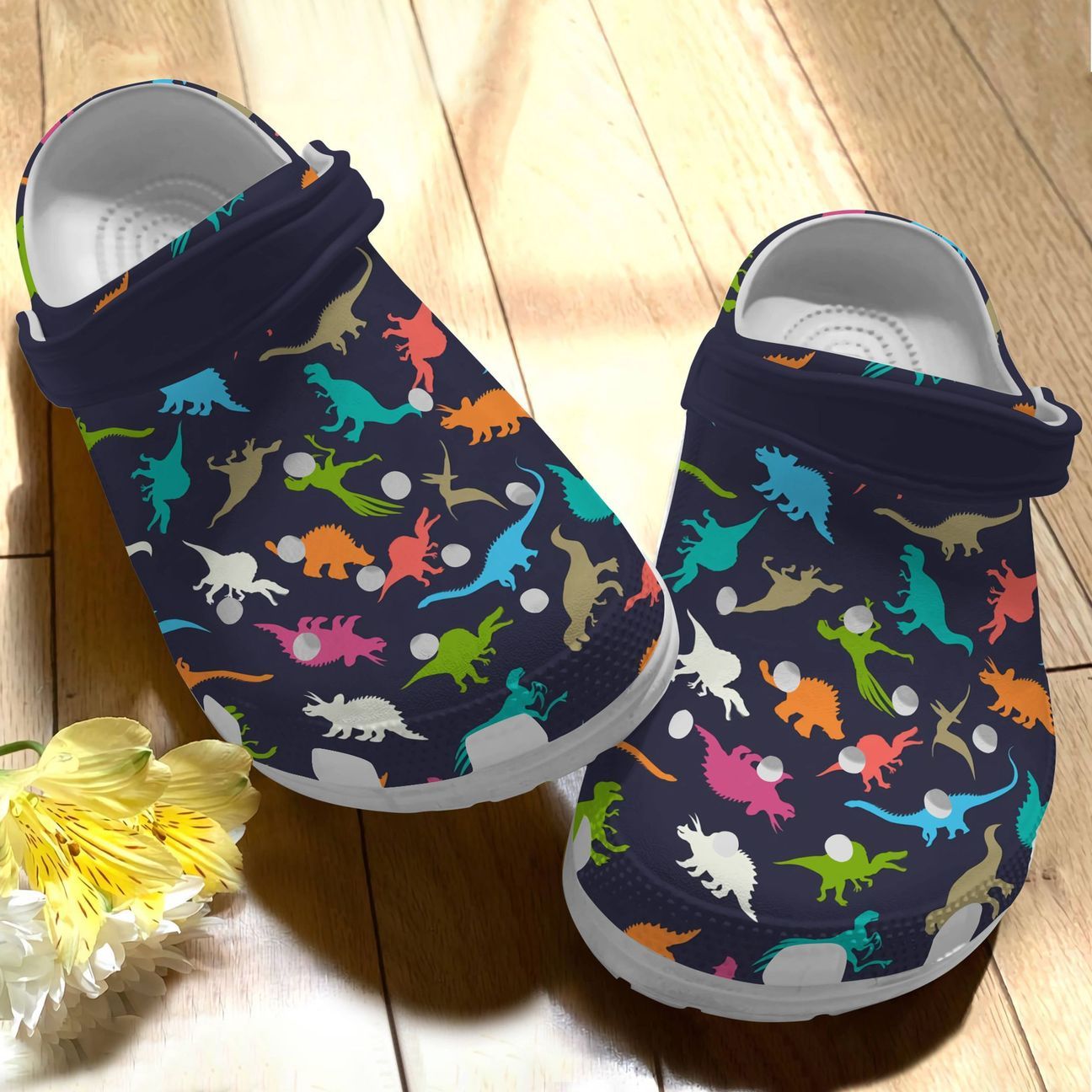 Dinosaur Personalize Clog, Custom Name, Text, Fashion Style For Women, Men, Kid, Print 3D Just Cute