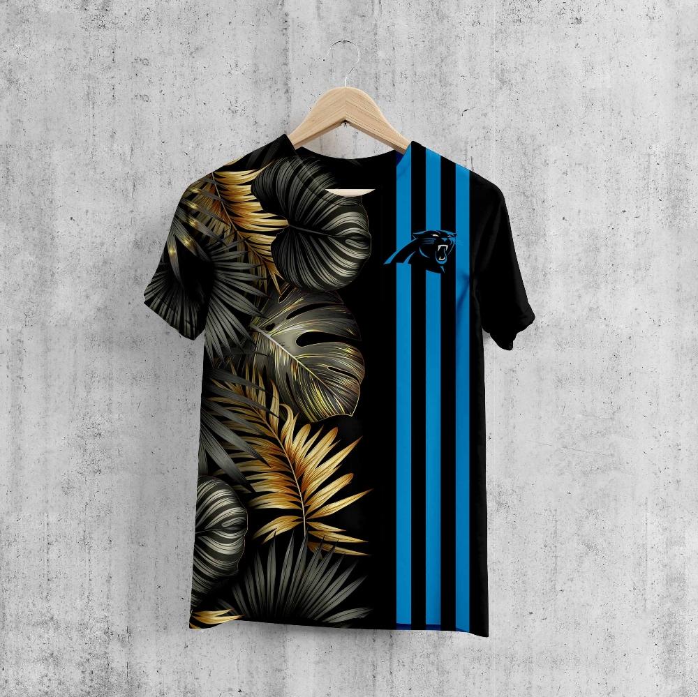 Carolina Panthers Summer Stripe T-Shirt