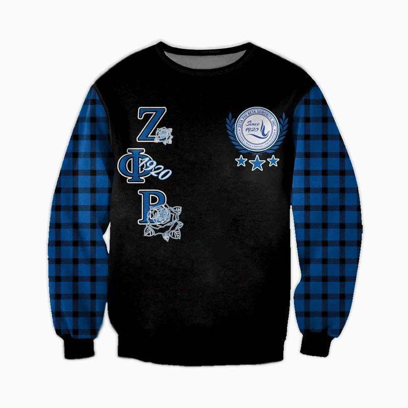 Sorority Sweatshirt – Zeta Phi Beta Blade Girl Crewneck Sweatshirt