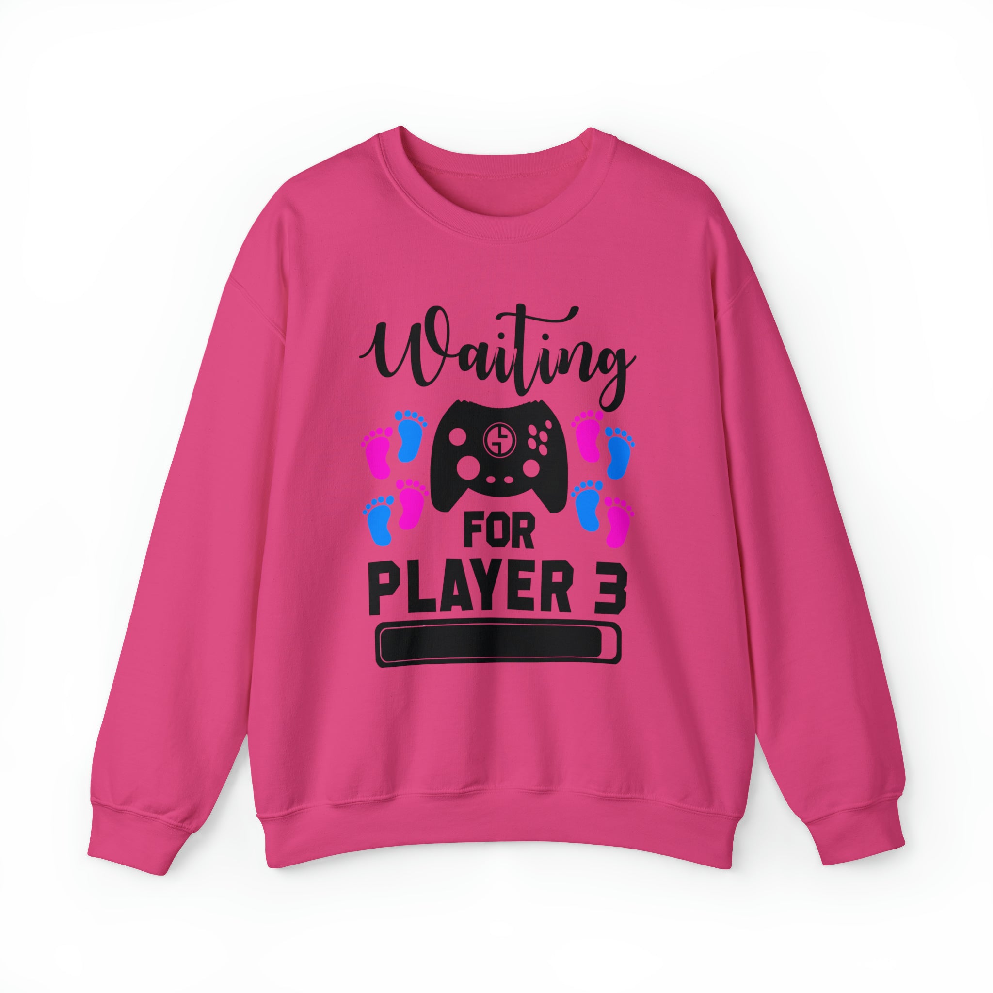 Waiting For Player Three Funny Maternity Shirt Unisex Crewneck Sweatshirt