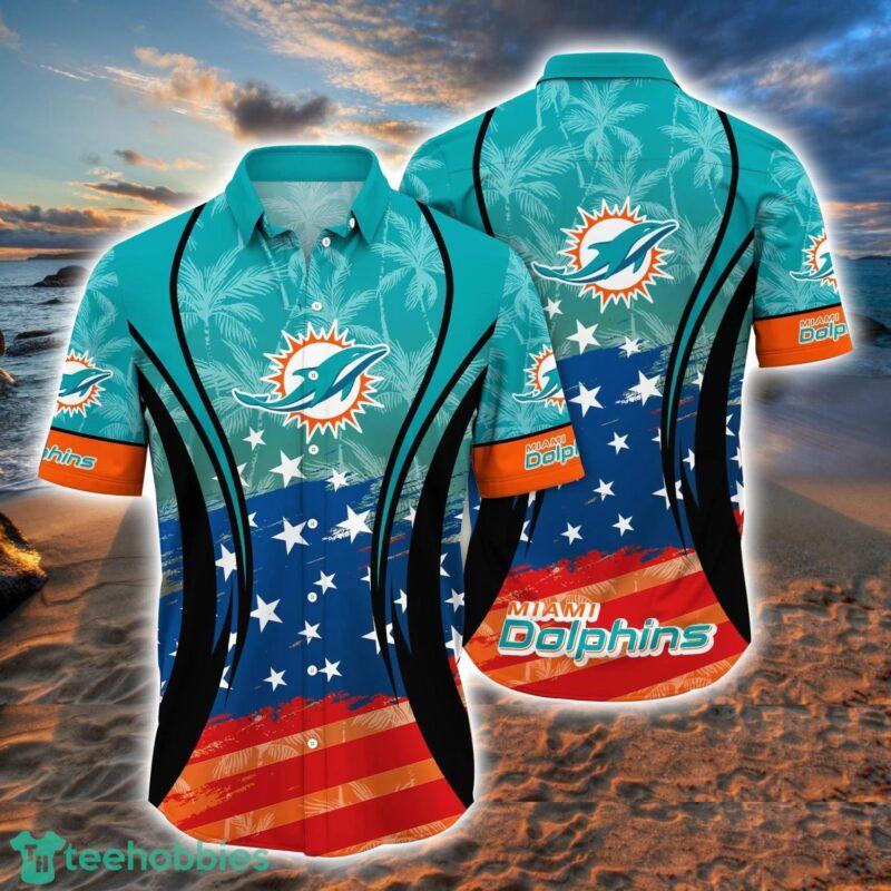 Miami Dolphins Nfl Hawaiian Shirt Star Pattern Best Trend Summer