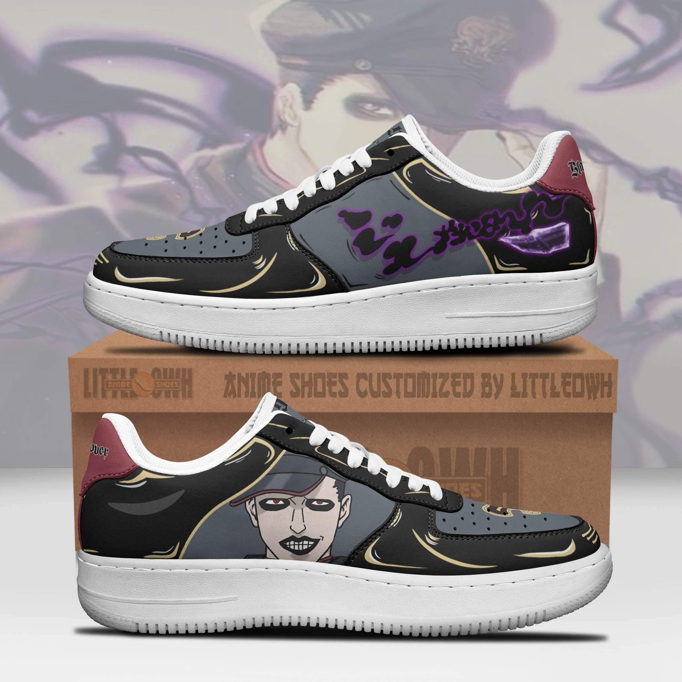 Gordon Agrippa Air Sneakers Custom Black Clover Anime Shoes