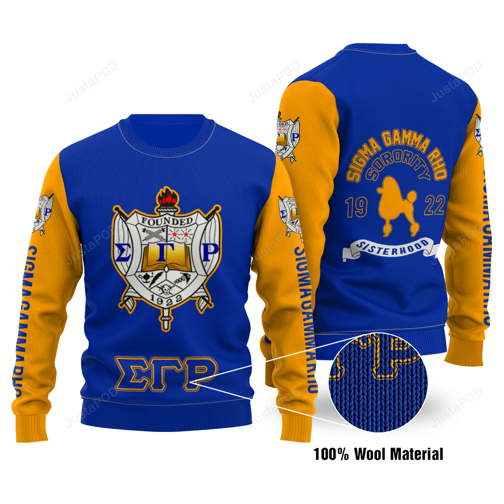 Sigma Gamma Rho Ugly Christmas Sweater, All Over Print Sweatshirt