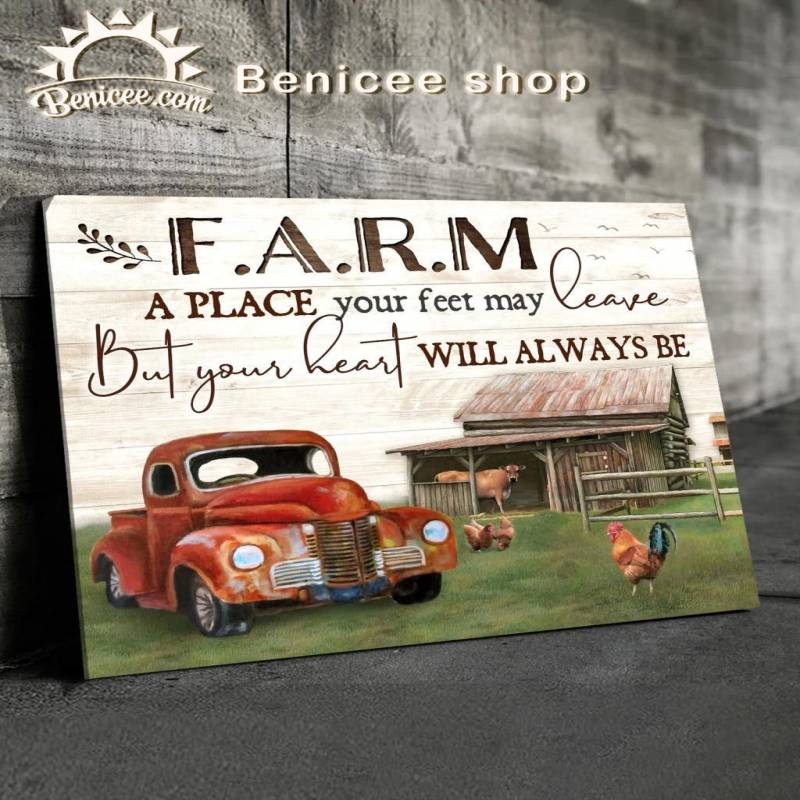 Farm a place your feet Poster Canvas 4232203048