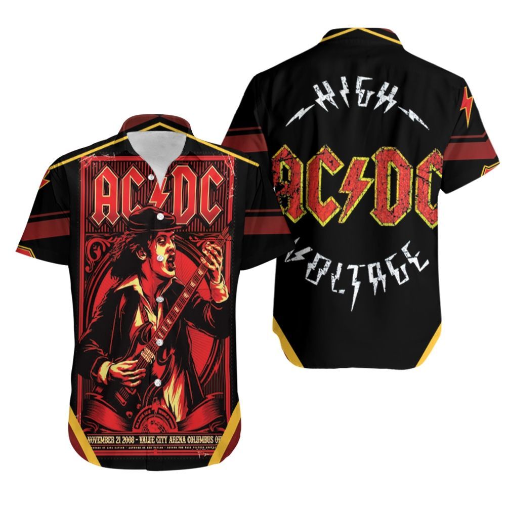 Acdc The Guitaron Tour Value City Arena 2008 Hawaii Shirt Ha70167