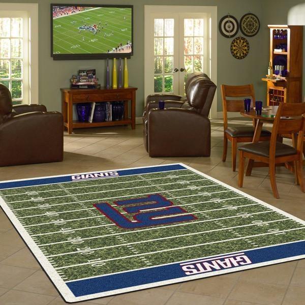 New York Giants Rug, Football Rug Floor Decor