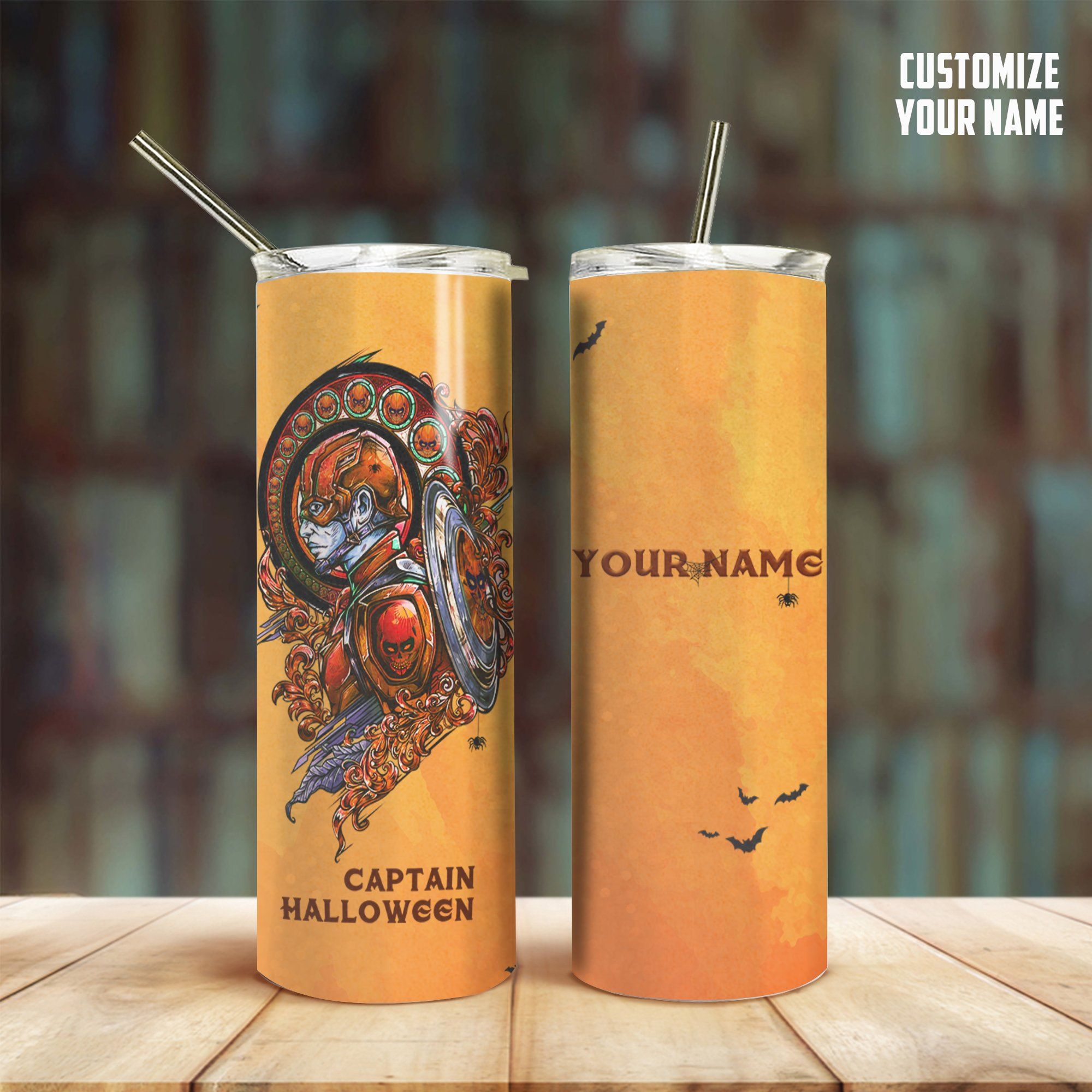Casespring 3D Captain Halloween Custom Design Vacuum Insulated Tumbler