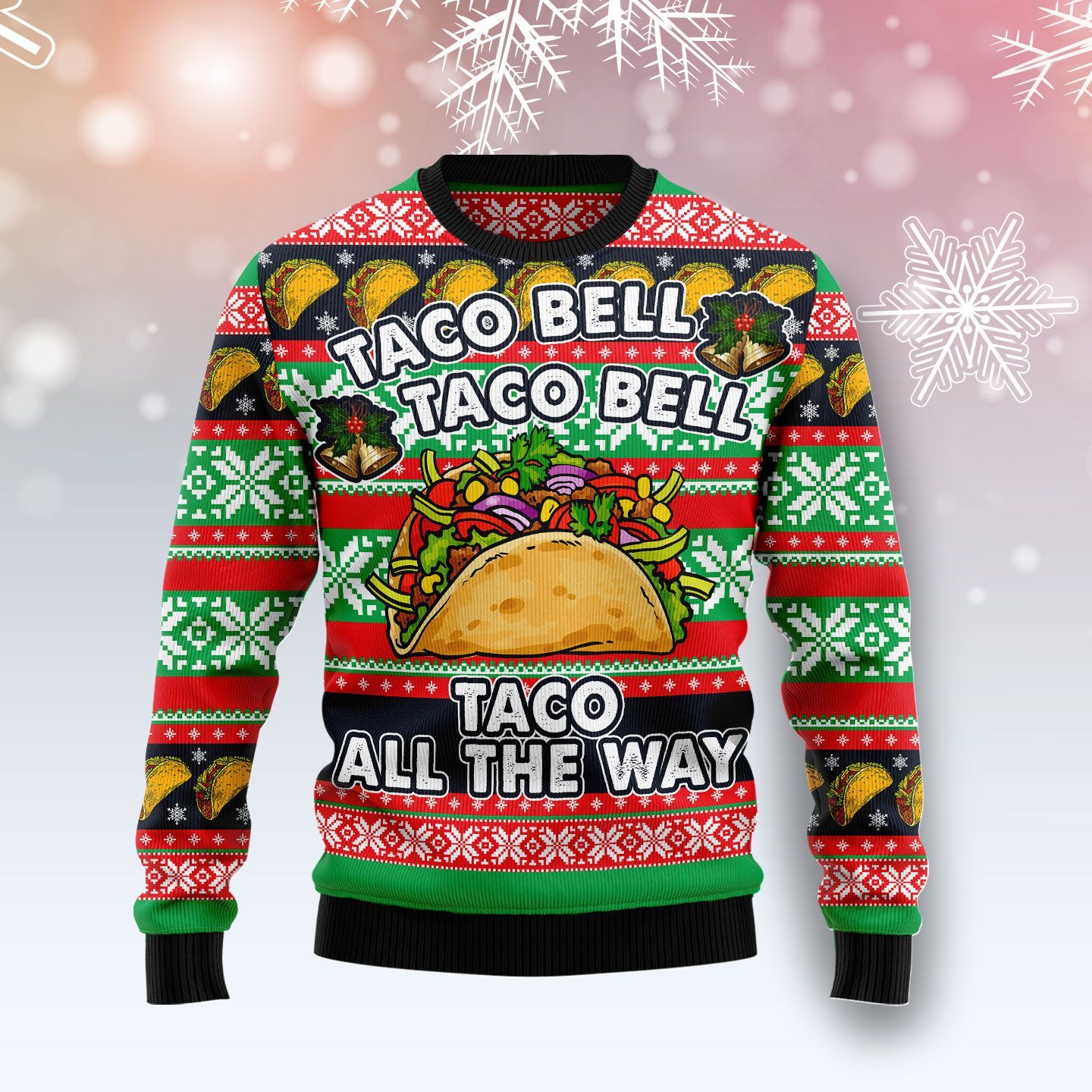 Taco Bell Christmas Ugly Sweater