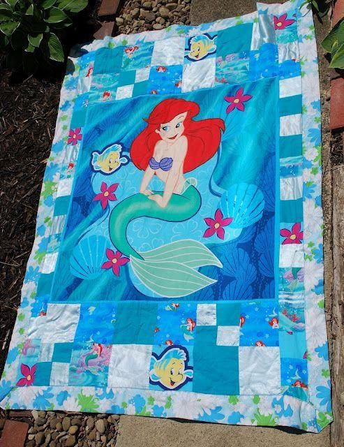 LITTLE MERMAID FABRIC QUILT