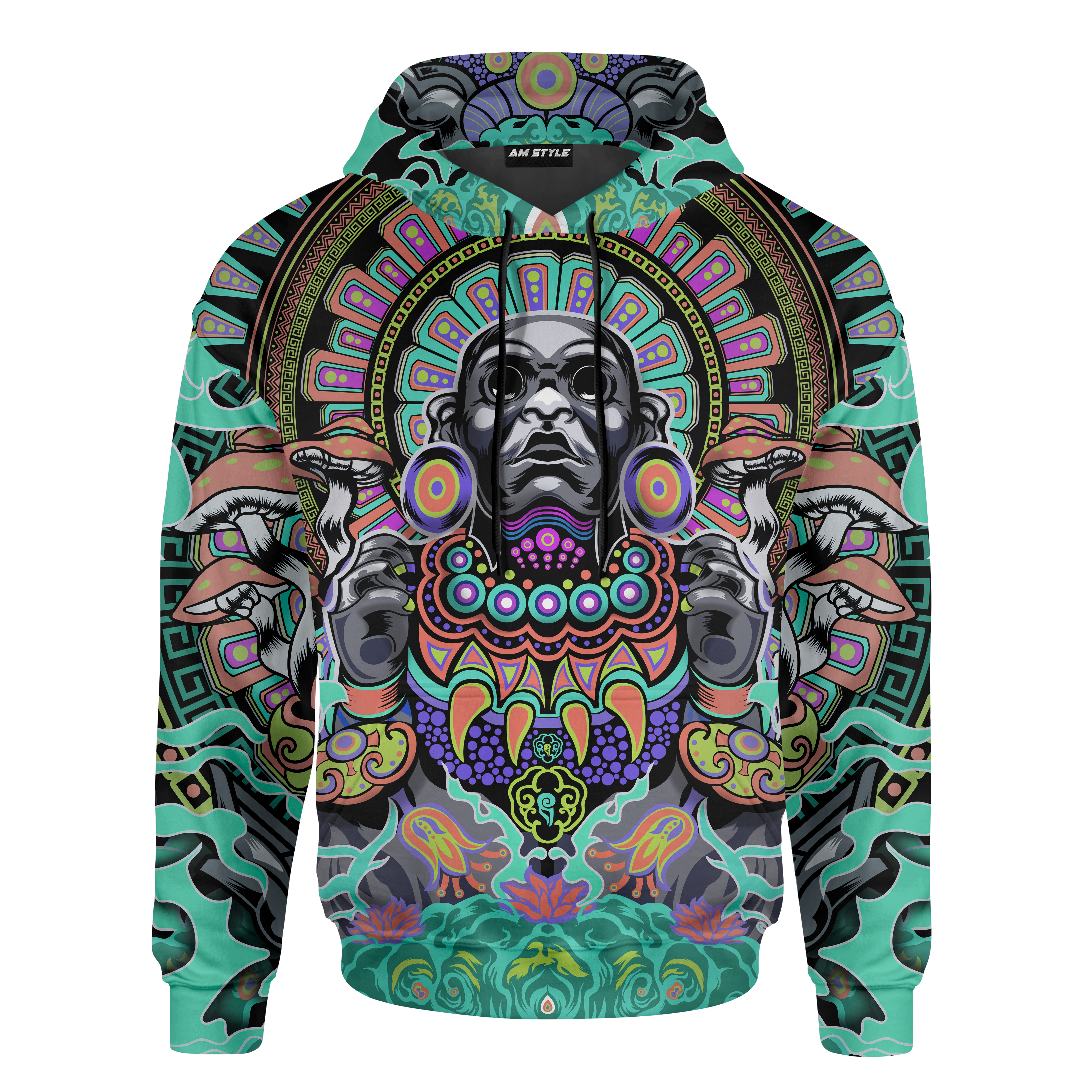 Aztec Xochipilli God Aztec Mexican Mural Art Customized 3D All Over Printed Shirt – Am Style Design