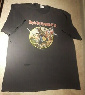 **vintage** Iron Maiden Somewhere Back In Time 2008 World Tour Shirt ** 3128