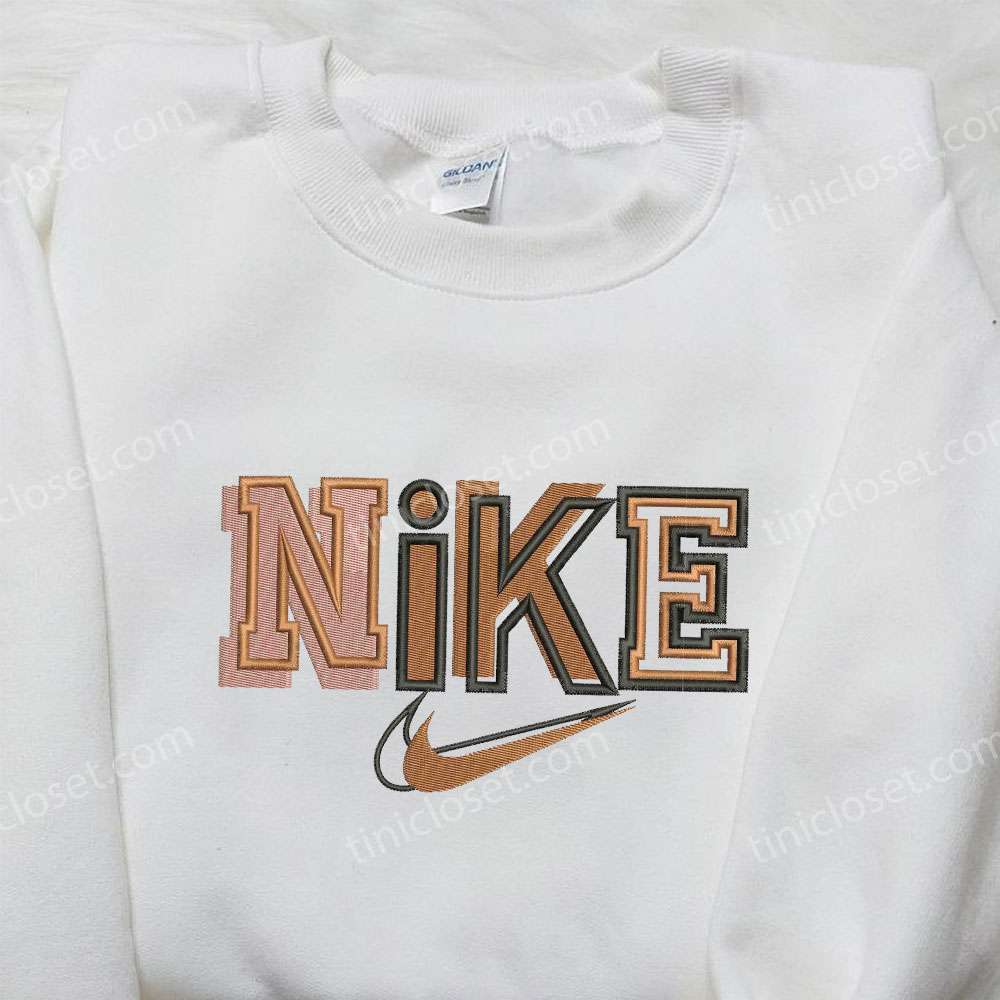 Vintage Nike Embroidered Sweatshirt, Nike Inspired Embroidered Shirt, Best Gift for Family – Small Gifts Great Love 1