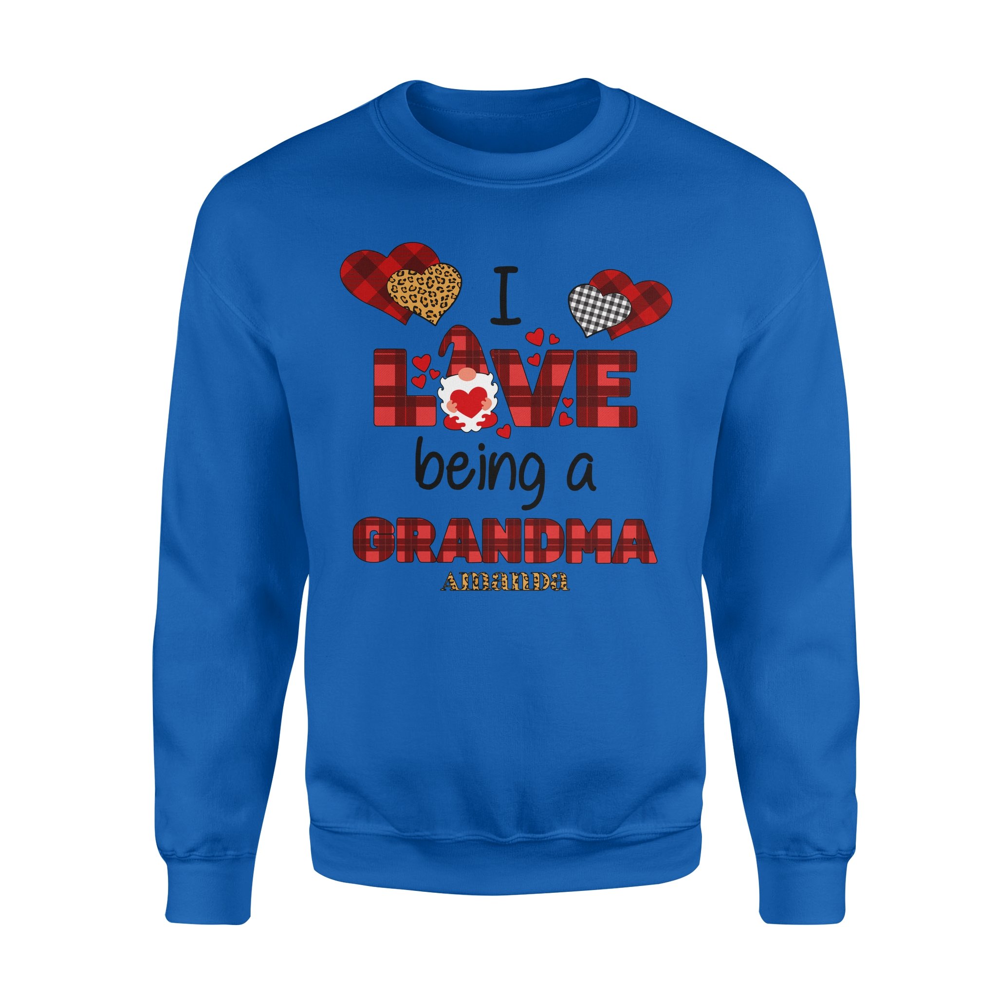 Personalized Love Gift Idea – I Love Being A Grandma – Standard Crew Neck Sweatshirt