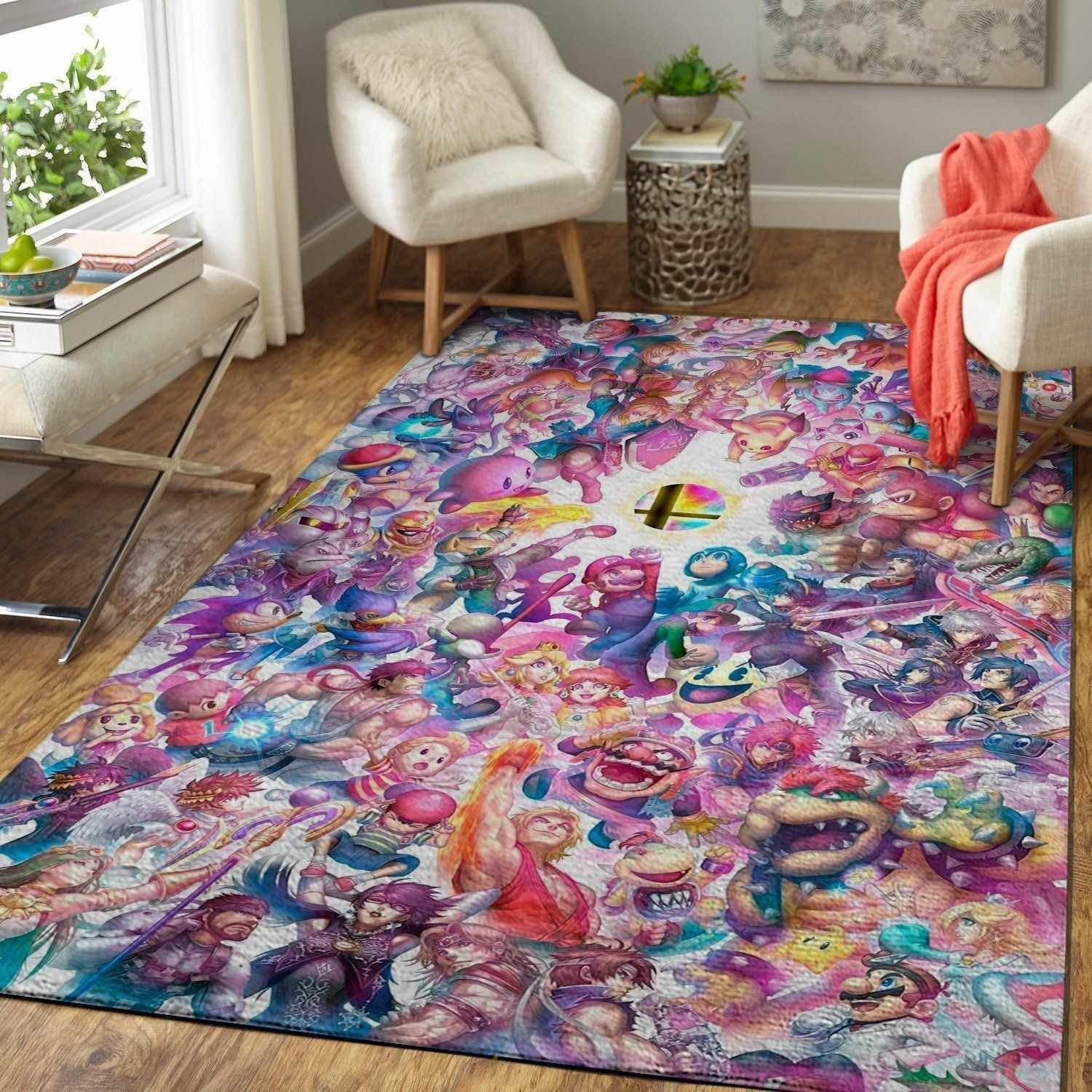 Super Smash Bros. Area  Sku 3038 Rug