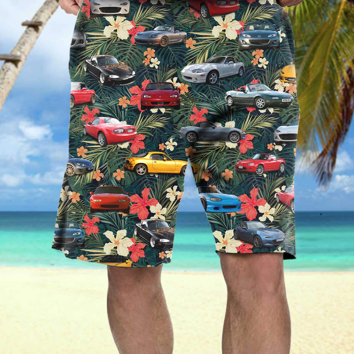 Miata Collection Art Hawaiian Shirt And Beach Short - Pinotee Store