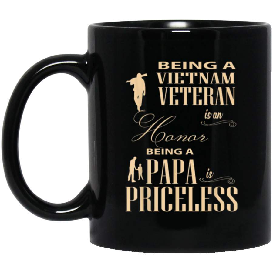 Vietnam Veteran Is An Honor Being A Papa T Shirt Mug