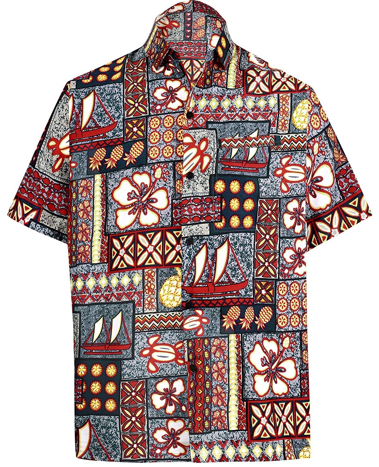 Floral Red Awesome Design Hawaii Shirt Ha78033