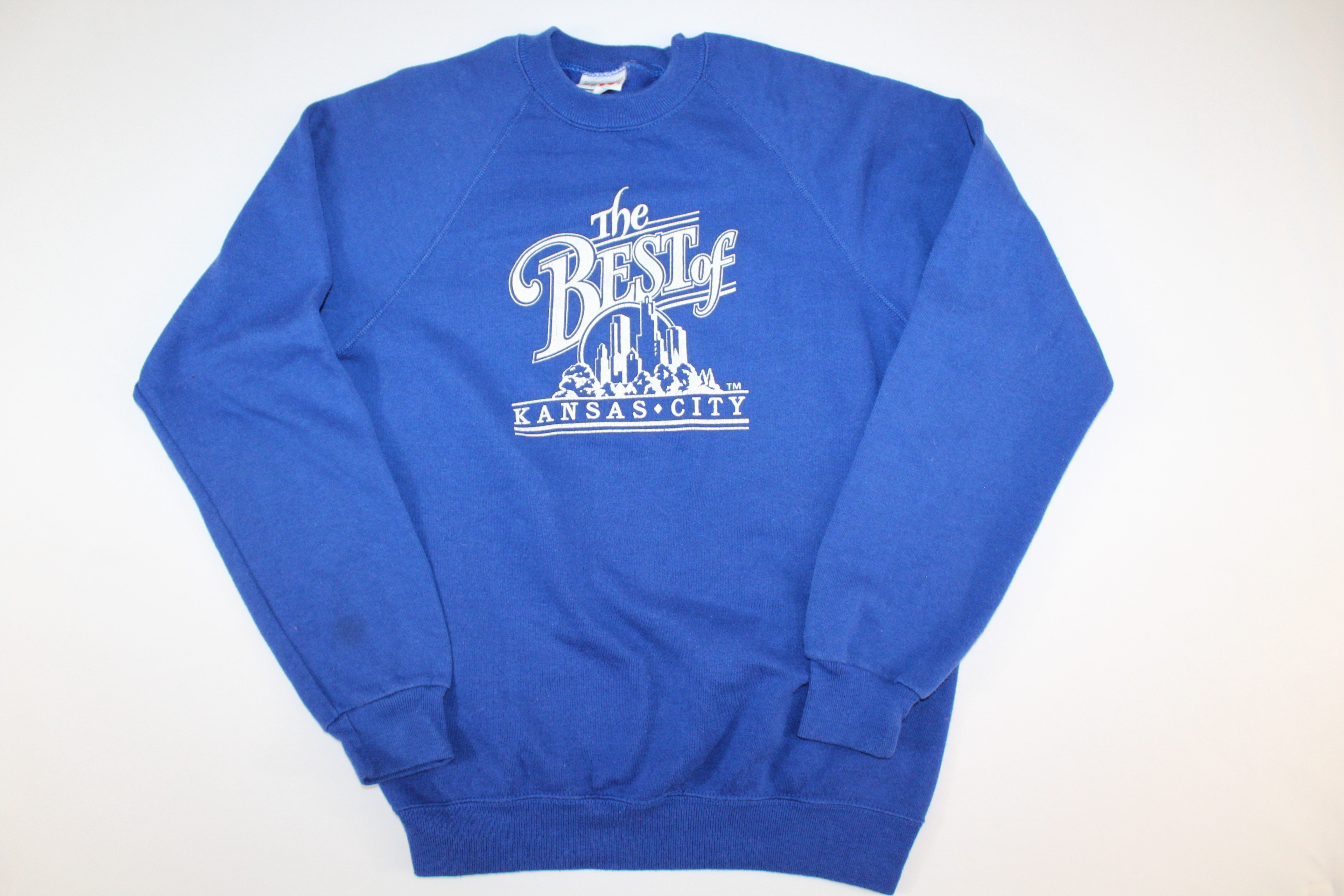 The Best Of Kansas City Vintage Retro Ragland Crewneck Sweatshirt Sweater