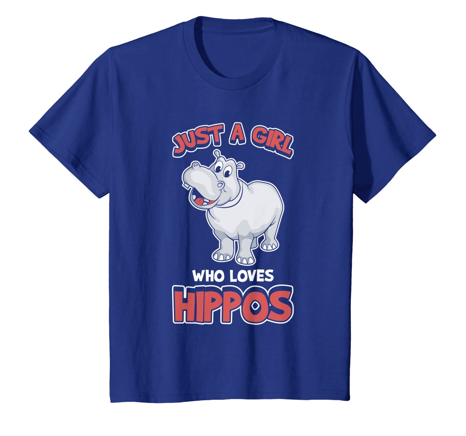 Hippo Tshirt – Just A Girl Who Loves Hippos T Shirt