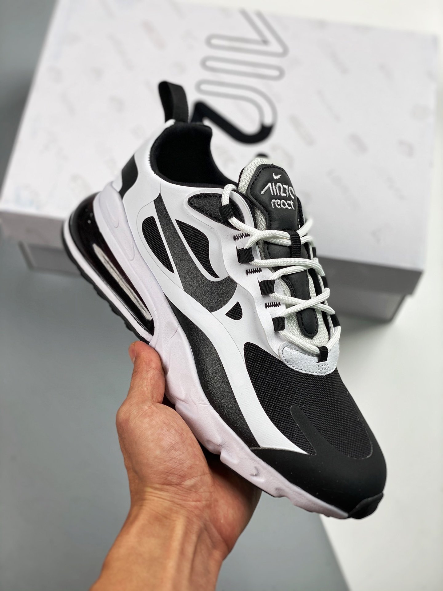 Nike Air Max 270 React ‘White Black’ CT1646-100 5339814