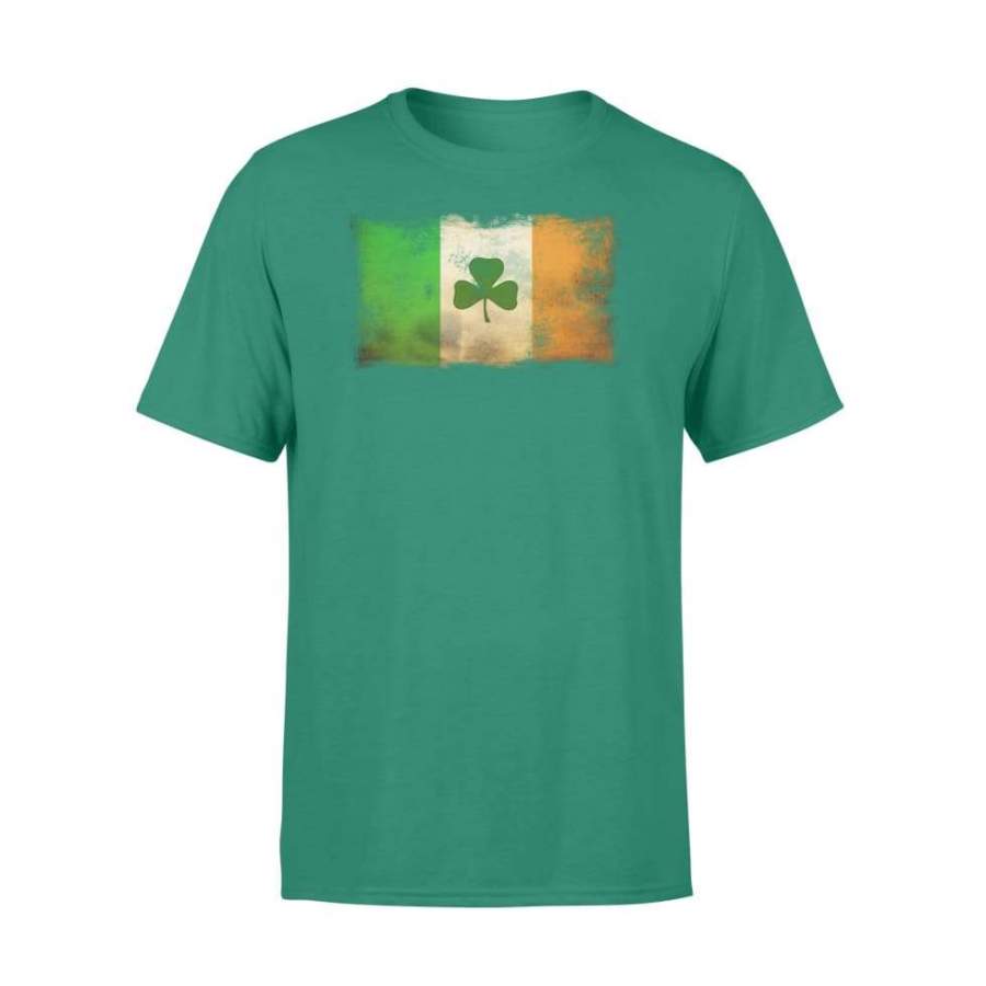 Distressed Ireland Flag Vintage Irish Flags Top Gift – Standard T-shirt